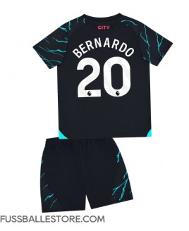 Günstige Manchester City Bernardo Silva #20 3rd trikot Kinder 2023-24 Kurzarm (+ Kurze Hosen)
